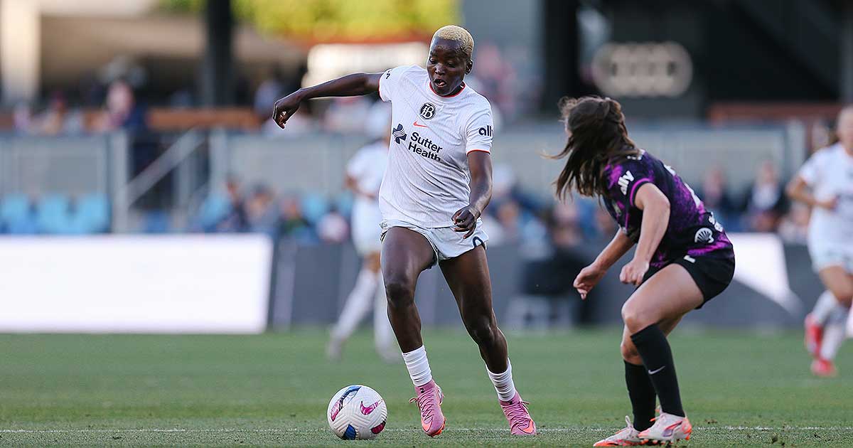 A nominee for the NWSL Player of the Week, Racheal Kundananji had a standout performance in Saturday's 2-2 draw with the Houston Dash. Submit your vote on Instagram and/or X to help the Bay FC forward win the award.