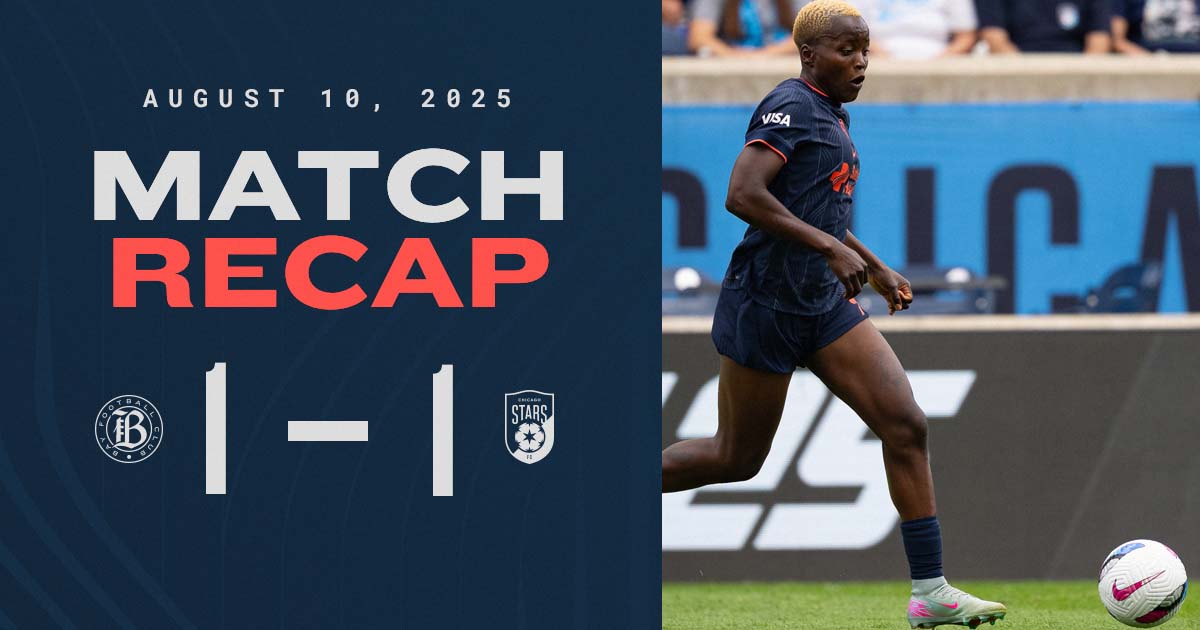 Bay FC and Chicago Stars FC played to a 1-1 draw Sunday at SeatGeek Stadium, claiming Bay FC its second straight unbeaten result.
