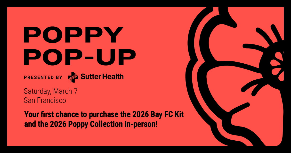 Bay FC Poppy Pop-Up in San Francisco