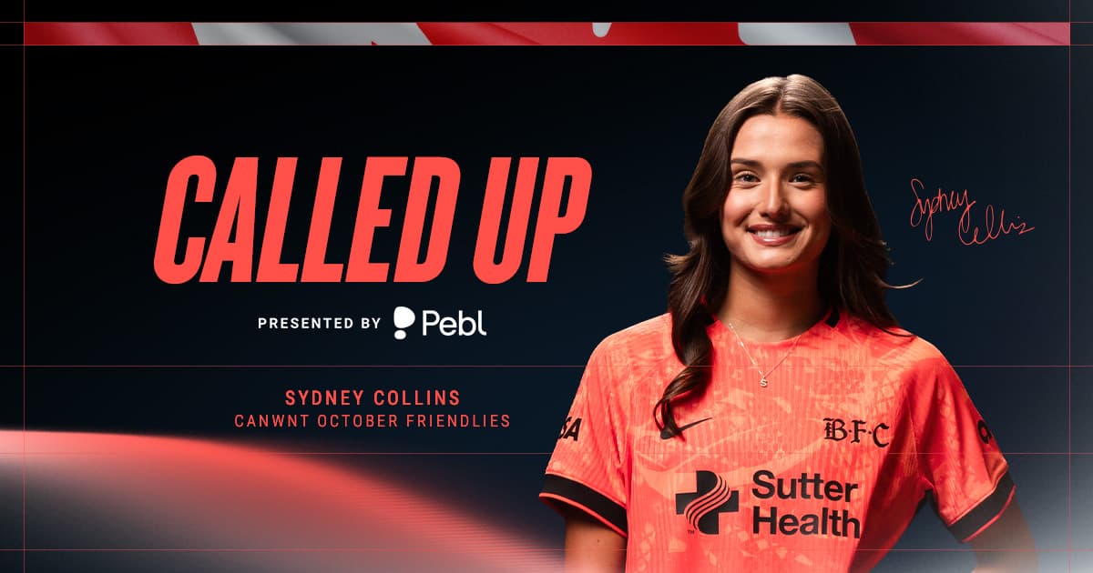 Bay FC defender Sydney Collins selected to Canada Women’s National Team roster for October friendlies vs. Denmark 