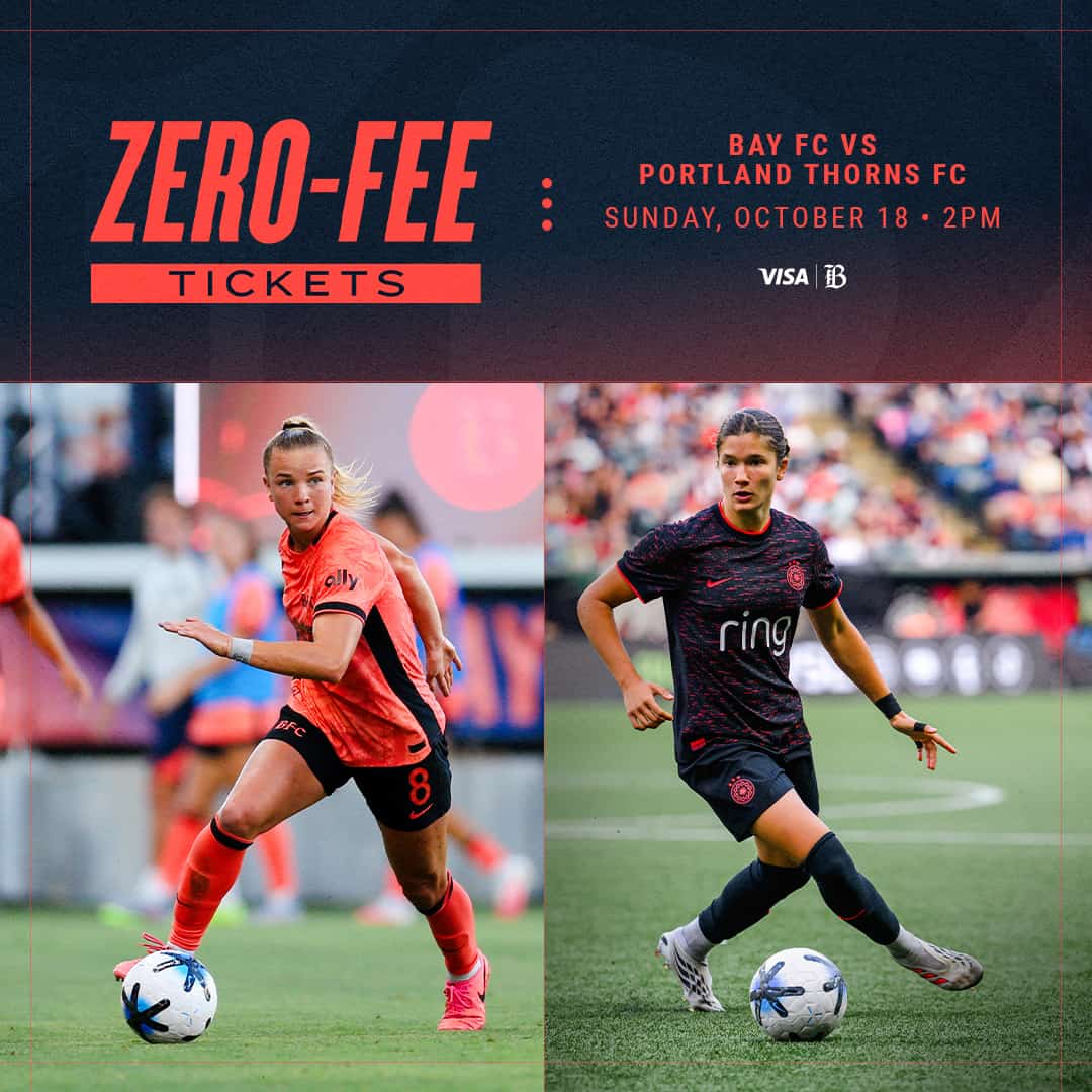 Get Tickets for Bay FC's Match vs Portland Thorns FC on Oct. 18