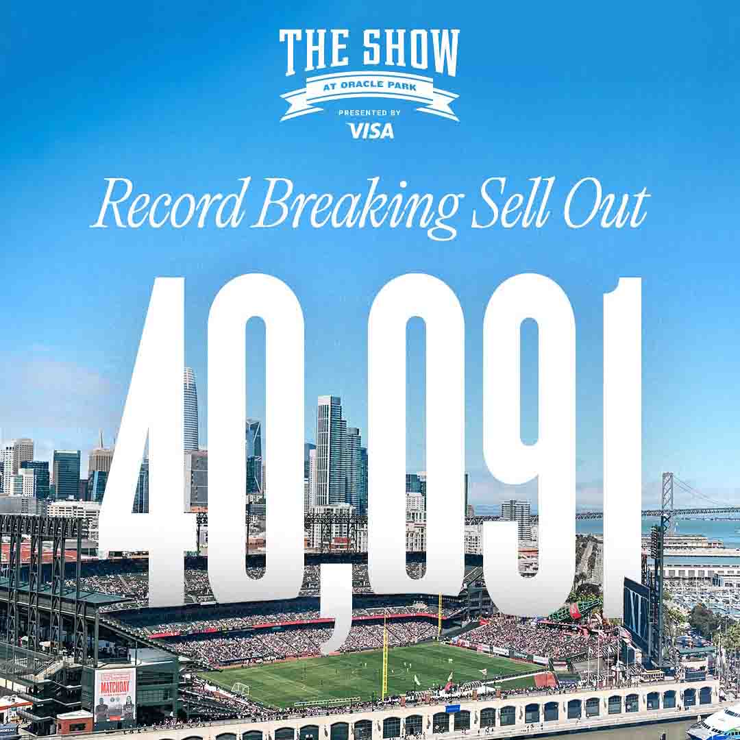 The Show at Oracle Park: Record Breaking Sell Out