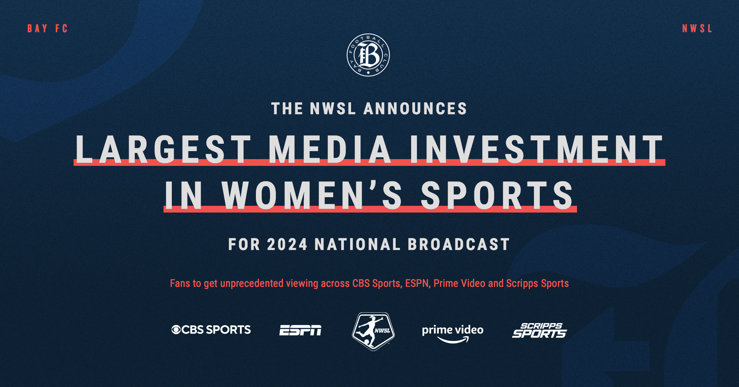 NWSL announces landmark media partnerships with CBS Sports, ESPN, Prime  Video and Scripps Sports