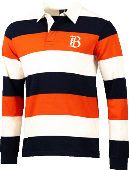 Unisex Bay FC Striped Long Sleeve Rugger Tee