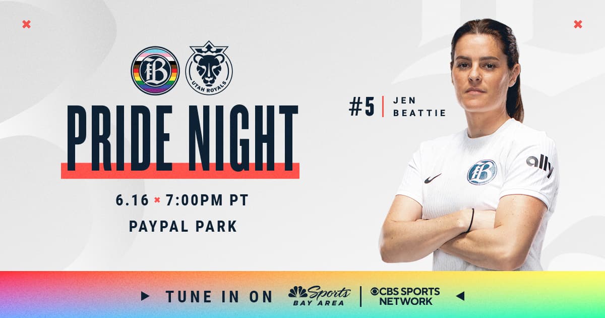 Pride Night June 16 Bay FC vs Utah Royals