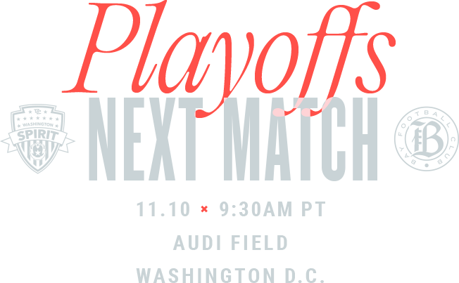 Next Match: Bay FC at Washington Spirit 