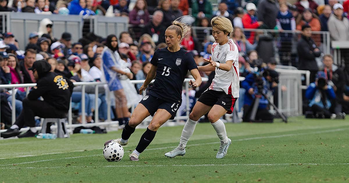 Midfielder Claire Hutton during NWSL International Window for USWNT