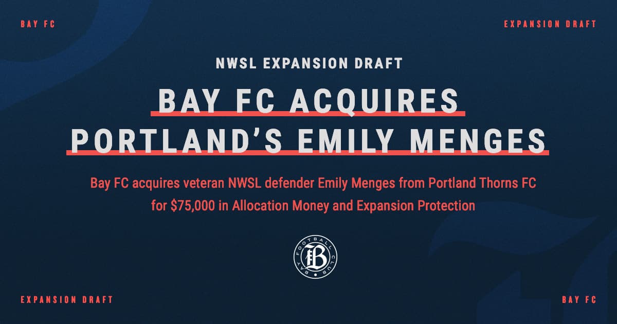 Bay FC Acquires Portland's Emily Menges