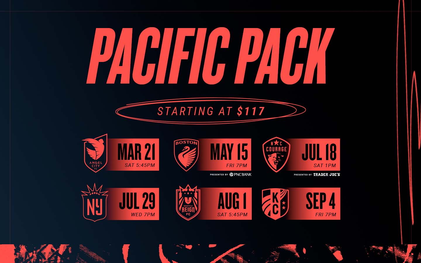 Pacific Pack Starting at $117