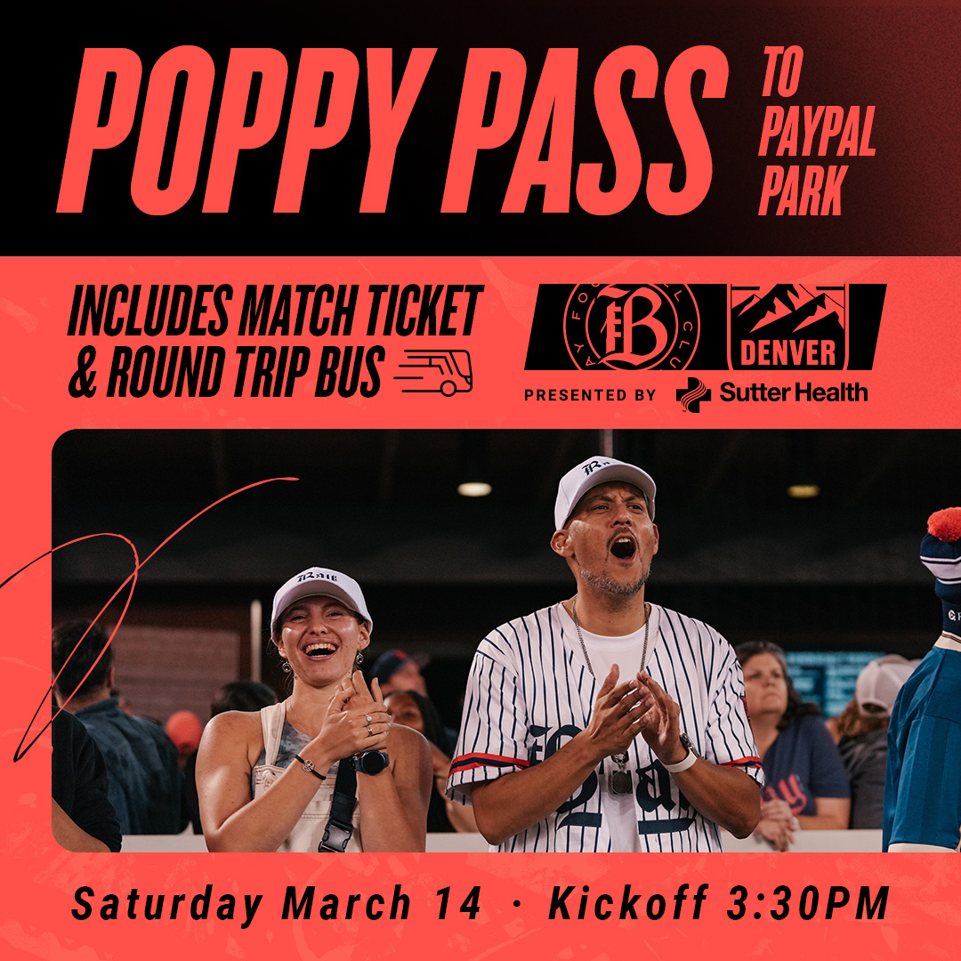 Poppy Pass to PayPal Park