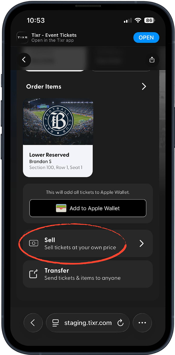 How to Sell Your Tickets