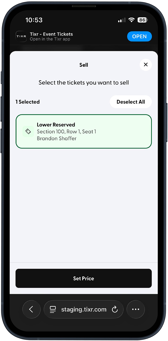 How to Sell Your Tickets