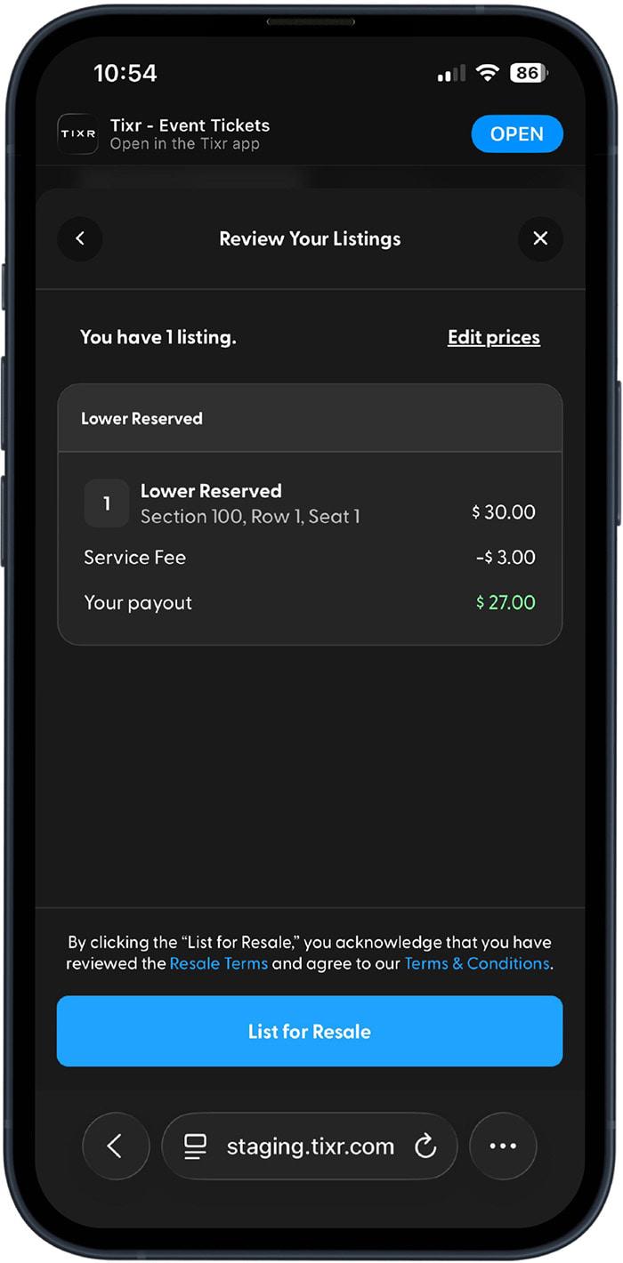 How to Sell Your Tickets